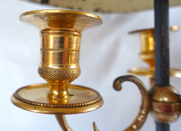 Louis XVI style ormolu bouillotte lamp, early 19th century