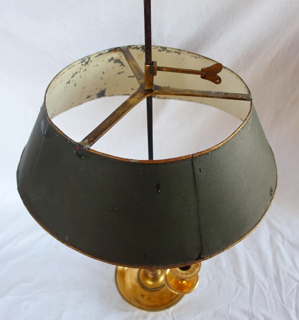 Louis XVI style ormolu bouillotte lamp, early 19th century
