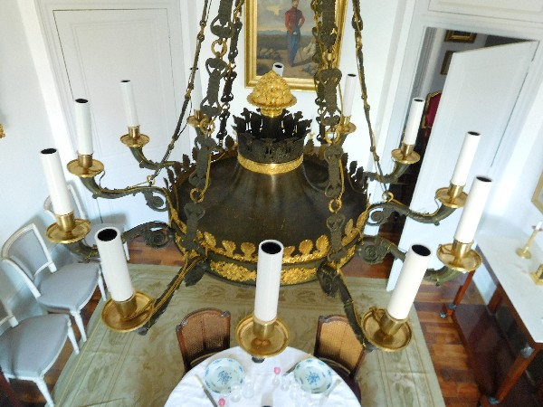 Large Empire chandelier, ormolu and patinated bronze - 12 lights - France circa 1810