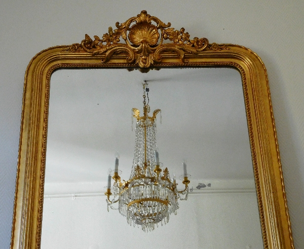 Empire crystal & ormolu chandelier, 6 lights, 19th century circa 1820