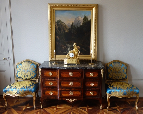 Claude Galle : pair of Empire ormolu candlesticks - Fontainebleau castle