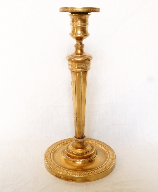 Pair of Empire ormolu candlesticks attributed to Claude Galle