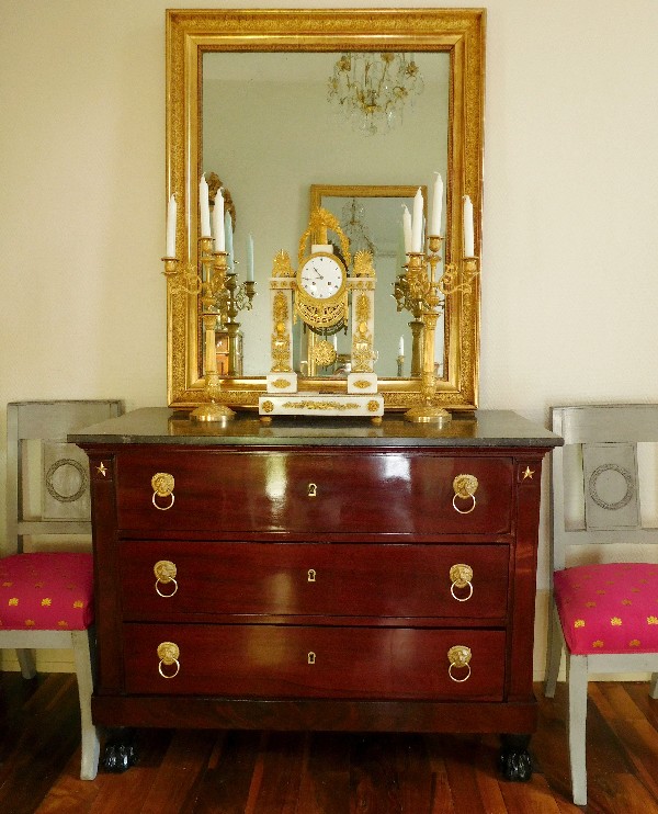 Pair of ormolu candlesticks - France 19th century circa 1820