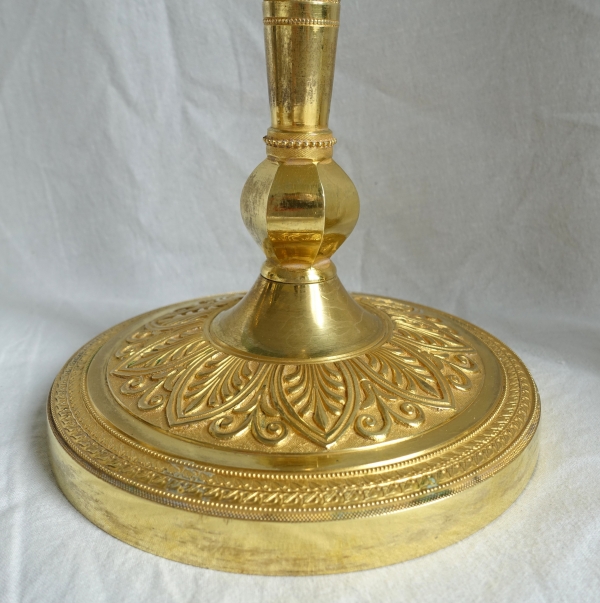 Pair of Empire ormolu candlesticks, Russia or Sweden, early 19th century