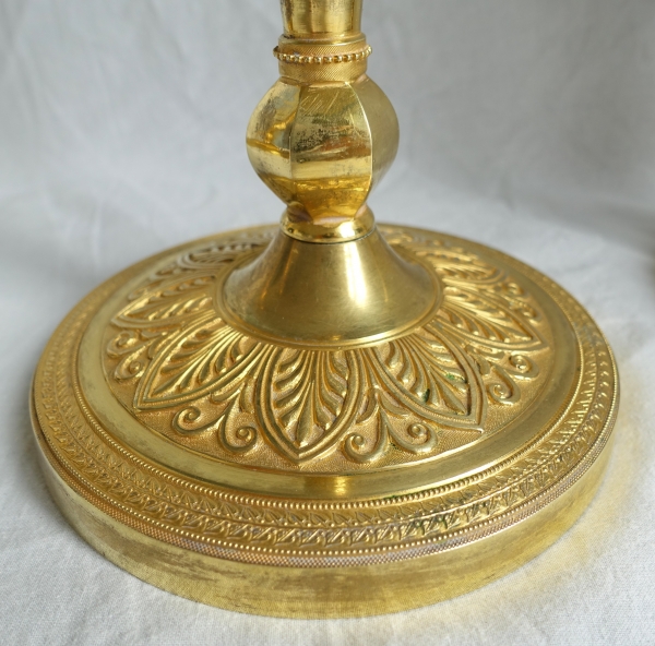 Pair of Empire ormolu candlesticks, Russia or Sweden, early 19th century