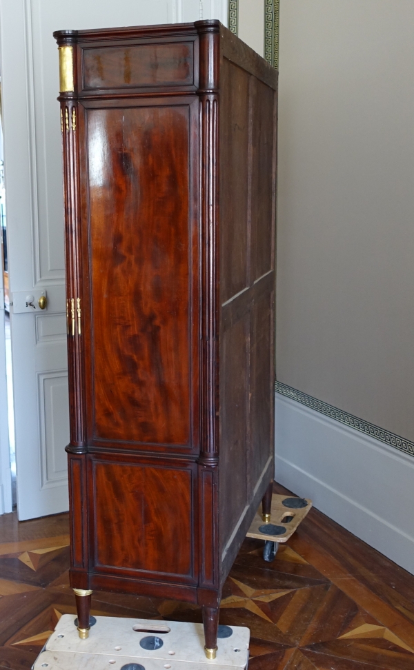 Louis XVI mahogany and ormolu cupboard, late 18th century