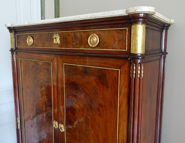 Louis XVI mahogany and ormolu cupboard, late 18th century