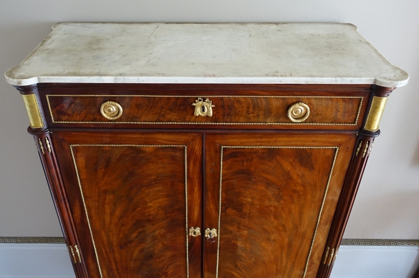Louis XVI mahogany and ormolu cupboard, late 18th century