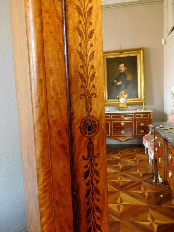 Othon Kolping : lemon tree & amaranth cupboard, early 19th century circa 1820 - stamped