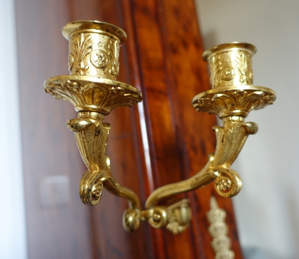 Jacob : mahogany and ormolu cupboard / wardrobe, stamped - early 19th century circa 1820