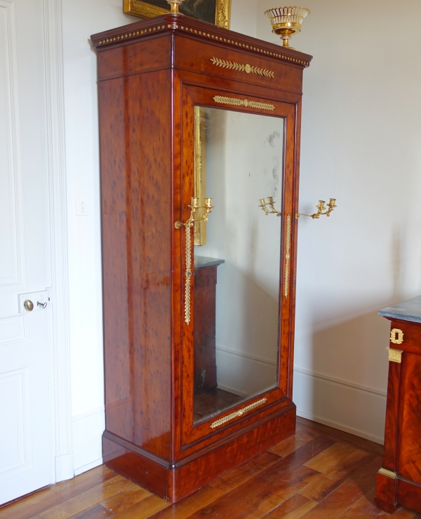 Jacob : mahogany and ormolu cupboard / wardrobe, stamped - early 19th century circa 1820