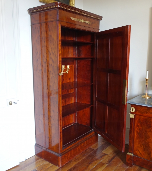 Jacob : mahogany and ormolu cupboard / wardrobe, stamped - early 19th century circa 1820