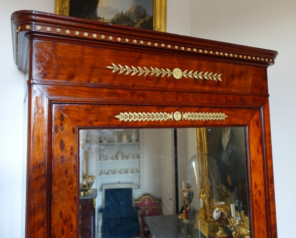 Jacob : mahogany and ormolu cupboard / wardrobe, stamped - early 19th century circa 1820