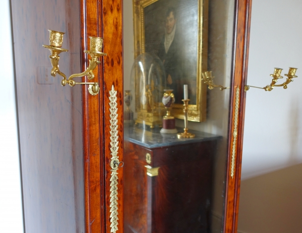 Jacob : mahogany and ormolu cupboard / wardrobe, stamped - early 19th century circa 1820