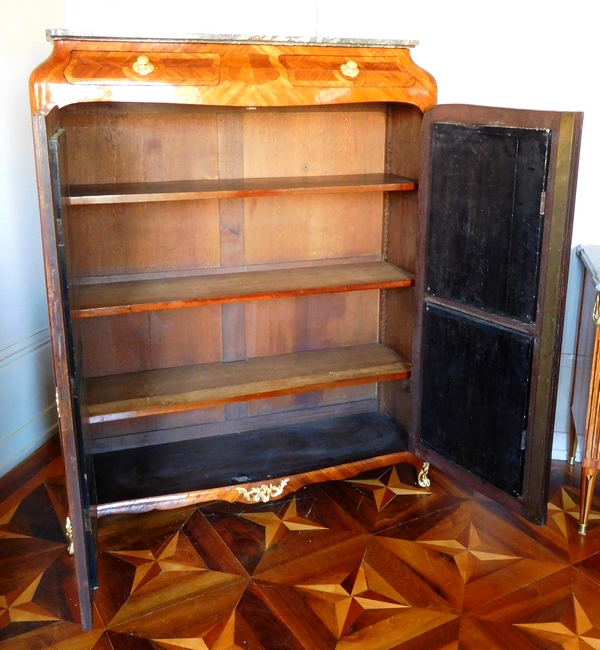 Pierre Macret : rosewood and lacquer Louis XV wardrobe - stamped