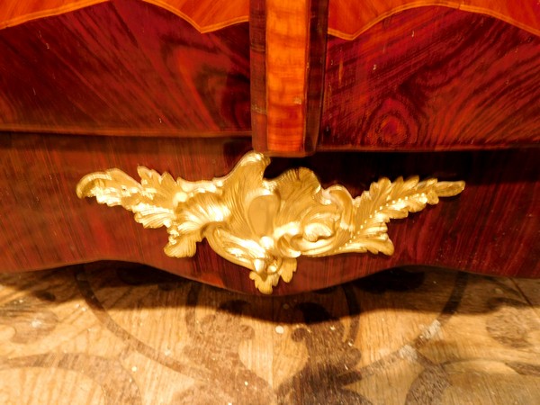 Marquetry cupboard, Louis XV period (18th century), Fromageau stamp