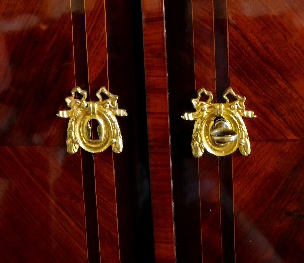 Marquetry wardrobe stamped Guignard  - 18th century