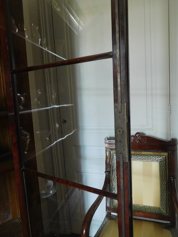 Tall Empire mahogany and ormolu bookcase, early 19th century