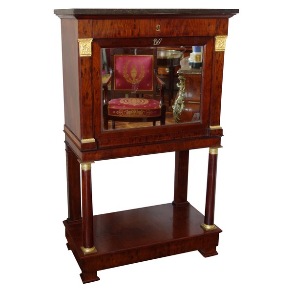 Empire mahogany writing desk, early 19th century circa 1810