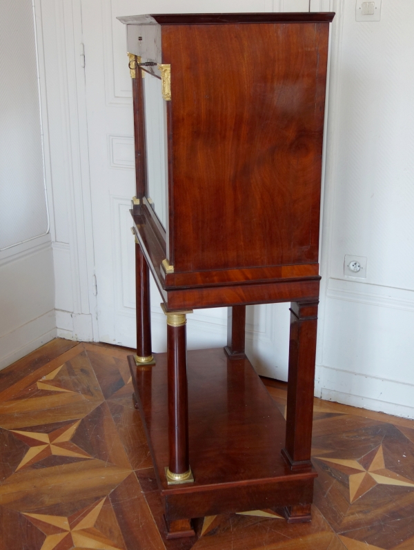 Empire mahogany writing desk, early 19th century circa 1810