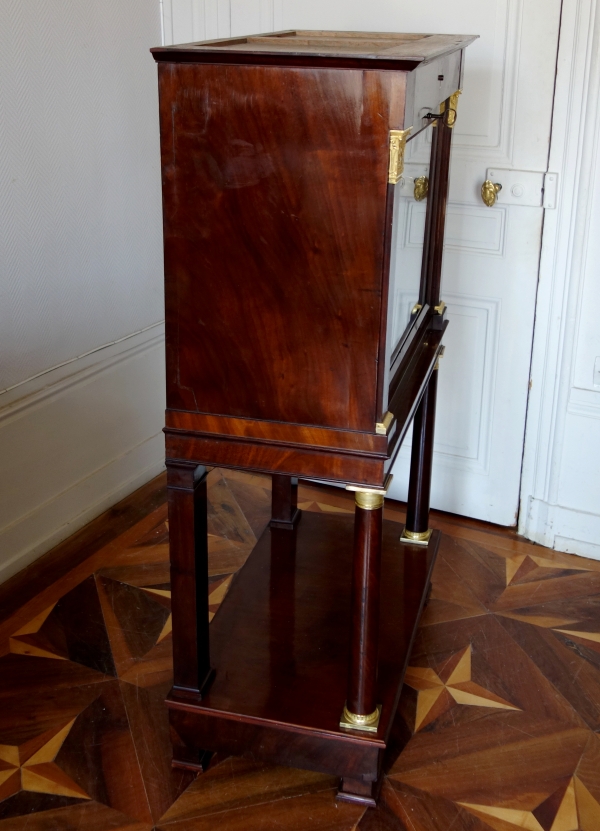 Empire mahogany writing desk, early 19th century circa 1810