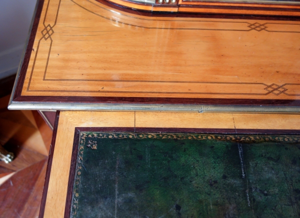 Louis XVI so-called bonheur du jour writing desk, lemon tree and amaranth, 18th century