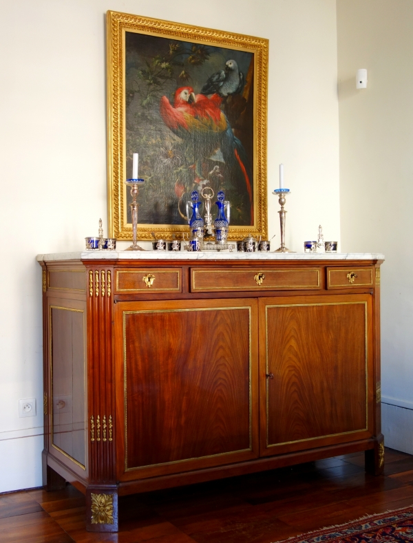 Conrad Mauter : large mahogany and ormolu sideboard, Louis XVI period, late 18th century