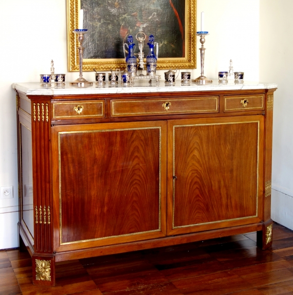 Conrad Mauter : large mahogany and ormolu sideboard, Louis XVI period, late 18th century