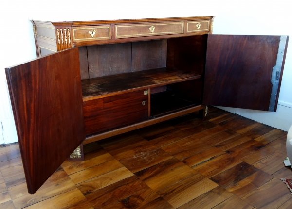 Conrad Mauter : large mahogany and ormolu sideboard, Louis XVI period, late 18th century