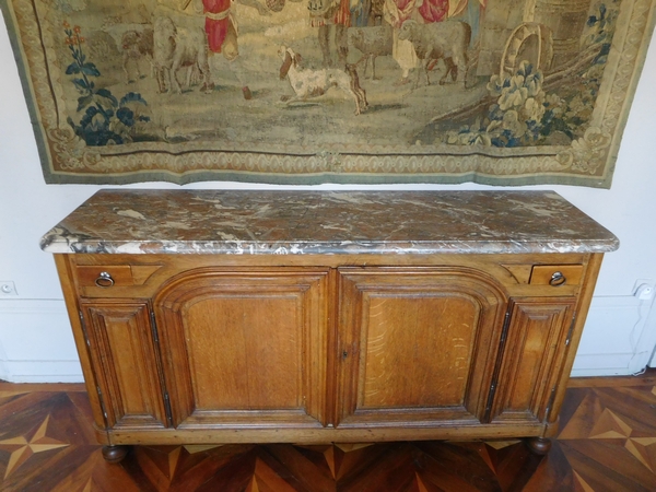 Regency oak hunting sideboard, early 18th century