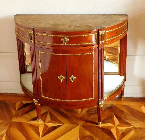 Jean-François Leleu : mahogany sideboard or commode, Louis XVI period