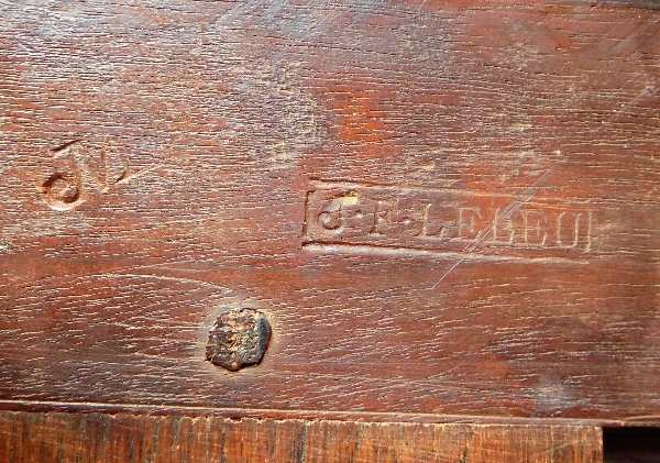 Jean-François Leleu : mahogany sideboard or commode, Louis XVI period