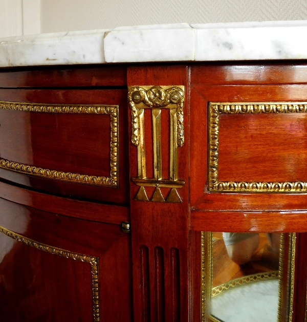 Jean-François Leleu : mahogany sideboard or commode, Louis XVI period