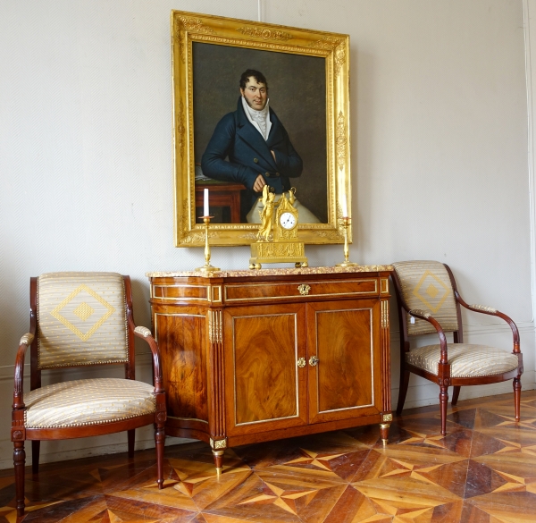 Directoire mahogany commode / sideboard - late 18th century or circa 1800