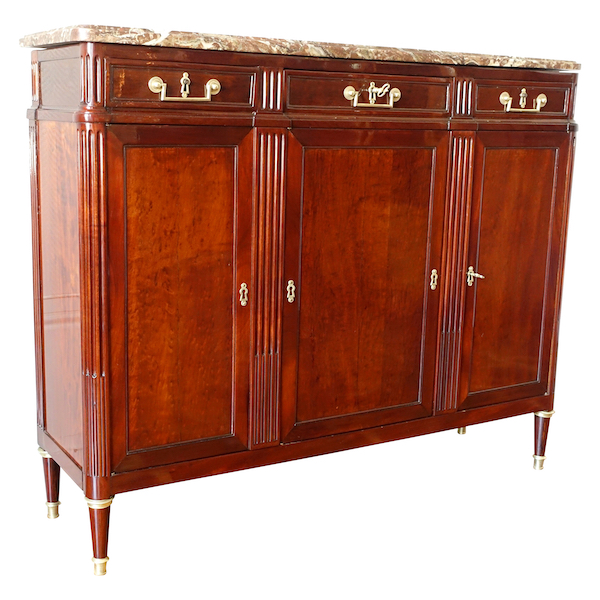 Louis XVI mahogany sideboard - 18th century - 125,5cm x 103cm x 35cm