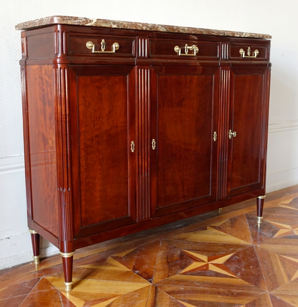 Louis XVI mahogany sideboard - 18th century - 125,5cm x 103cm x 35cm