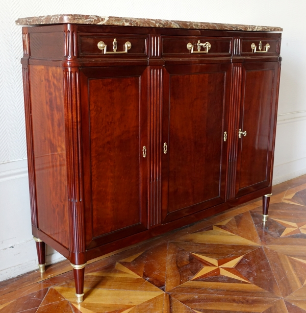 Louis XVI mahogany sideboard - 18th century - 125,5cm x 103cm x 35cm