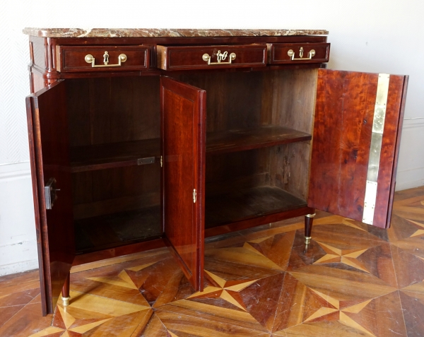 Louis XVI mahogany sideboard - 18th century - 125,5cm x 103cm x 35cm