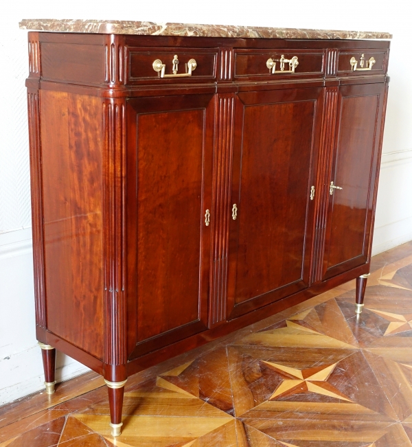 Louis XVI mahogany sideboard - 18th century - 125,5cm x 103cm x 35cm