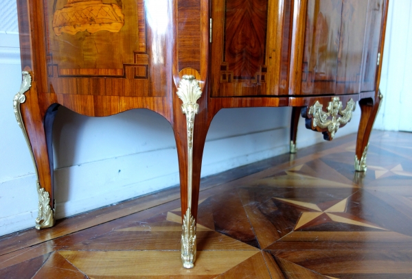 Transition marquetry buffet attributed to Charles Topino - 18th century