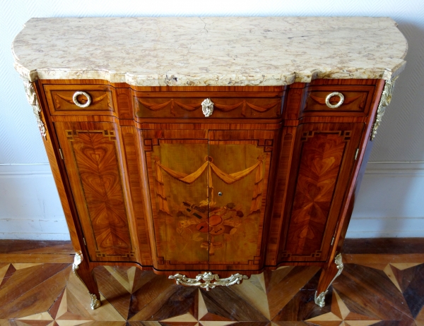 Transition marquetry buffet attributed to Charles Topino - 18th century