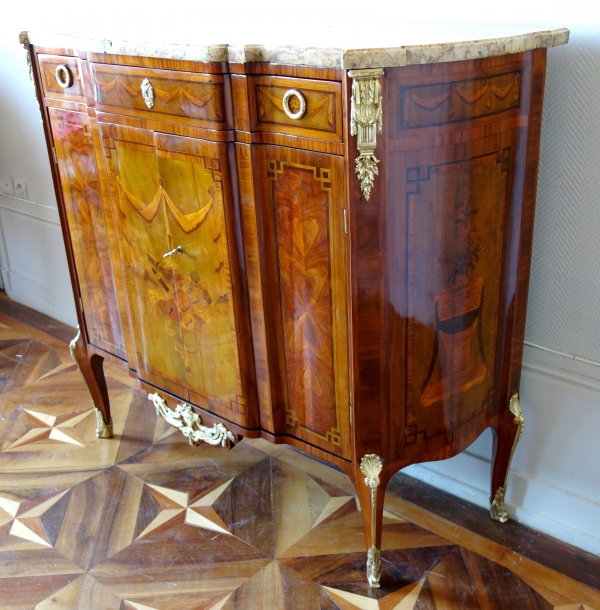 Transition marquetry buffet attributed to Charles Topino - 18th century