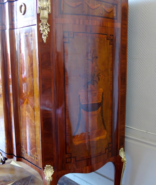 Transition marquetry buffet attributed to Charles Topino - 18th century