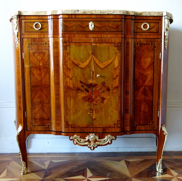 Transition marquetry buffet attributed to Charles Topino - 18th century