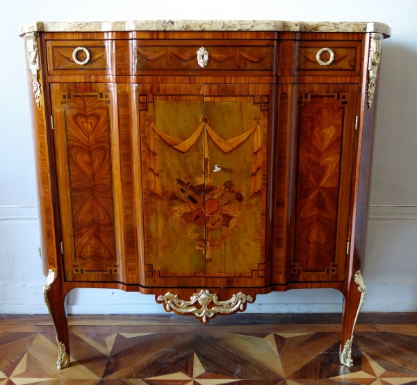 Transition marquetry buffet attributed to Charles Topino - 18th century