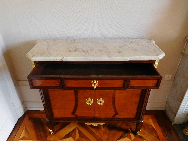 Mahogany and rosewood buffet, French transition period circa 1770