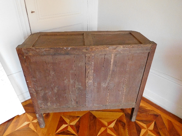 Buffet, commode à portes, meuble d'entre-deux en acajou et bois rose, époque Transition