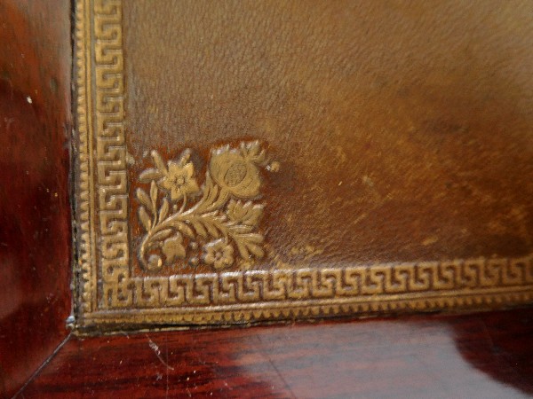 Louis XVI period mahogany and ormolu cylinder desk - France circa 1780