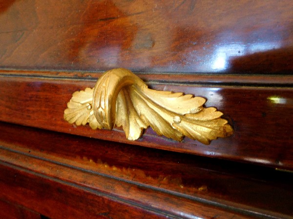 Louis XVI period mahogany and ormolu cylinder desk - France circa 1780