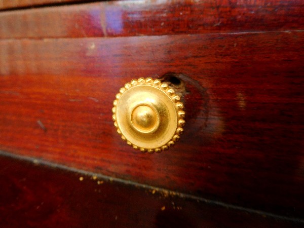 Louis XVI period mahogany and ormolu cylinder desk - France circa 1780